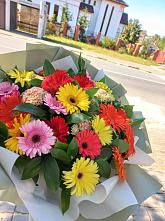 Букет цветов из:  Герберы #REPLACE_PRED# Тарасовке